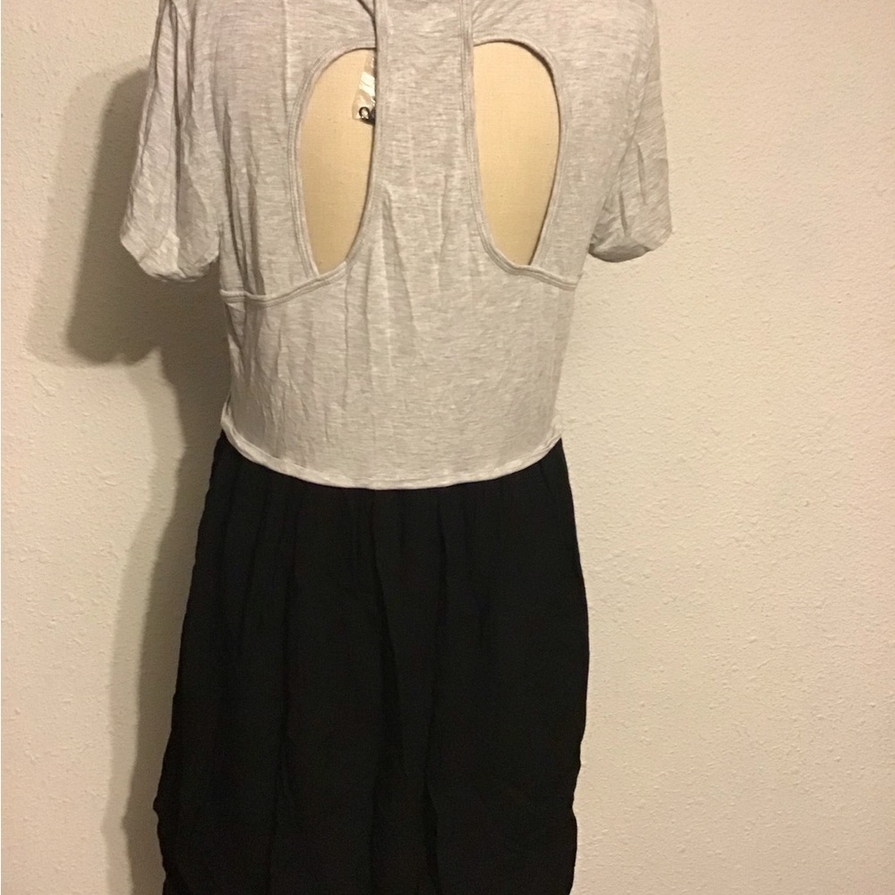 Cupio black/gray midi dress size large - Picture 4 of 6